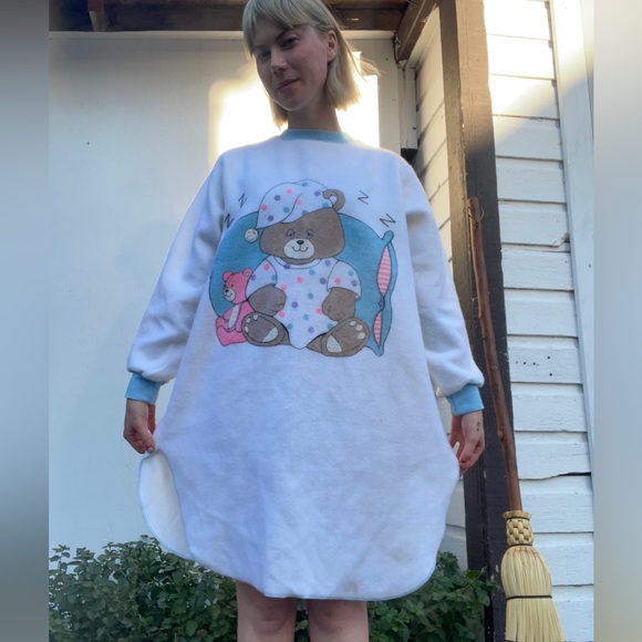 Vintage fleece nighty sweater - Picture 3 of 3